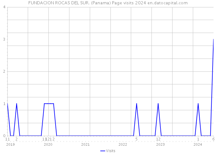FUNDACION ROCAS DEL SUR. (Panama) Page visits 2024 