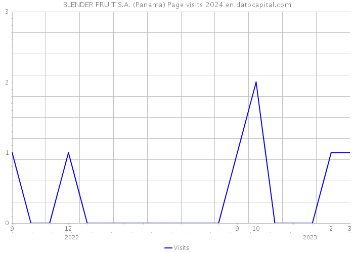 BLENDER FRUIT S.A. (Panama) Page visits 2024 