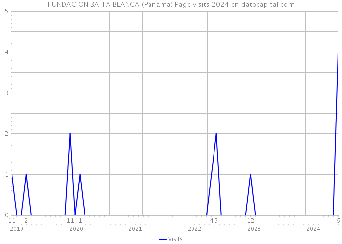 FUNDACION BAHIA BLANCA (Panama) Page visits 2024 