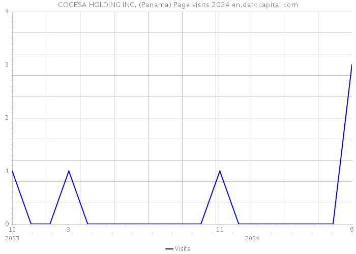 COGESA HOLDING INC. (Panama) Page visits 2024 