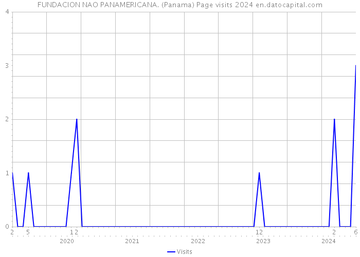 FUNDACION NAO PANAMERICANA. (Panama) Page visits 2024 