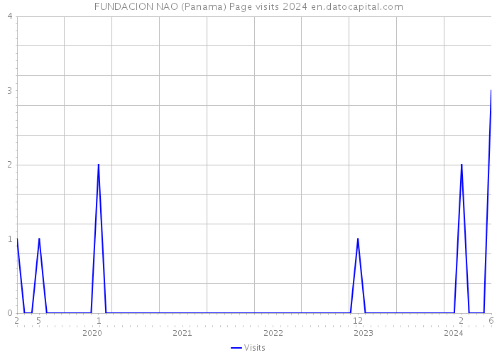 FUNDACION NAO (Panama) Page visits 2024 
