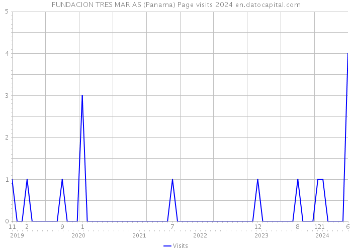 FUNDACION TRES MARIAS (Panama) Page visits 2024 