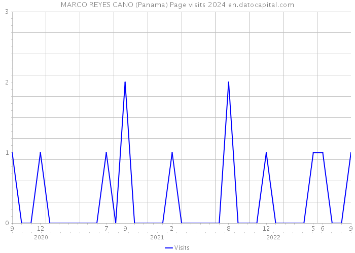 MARCO REYES CANO (Panama) Page visits 2024 