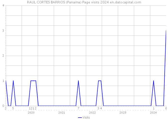 RAUL CORTES BARRIOS (Panama) Page visits 2024 