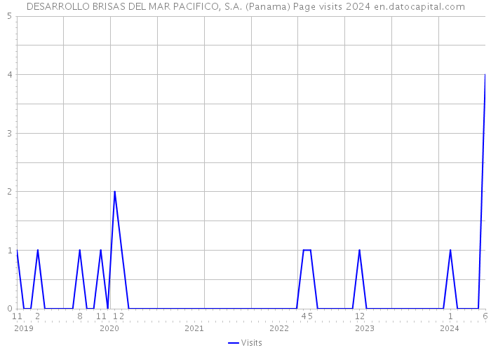 DESARROLLO BRISAS DEL MAR PACIFICO, S.A. (Panama) Page visits 2024 
