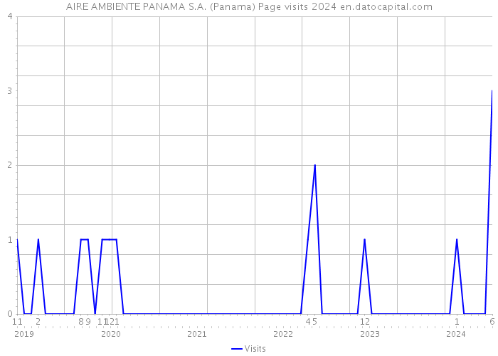 AIRE AMBIENTE PANAMA S.A. (Panama) Page visits 2024 