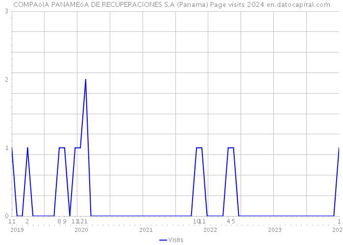 COMPAöIA PANAMEöA DE RECUPERACIONES S.A (Panama) Page visits 2024 