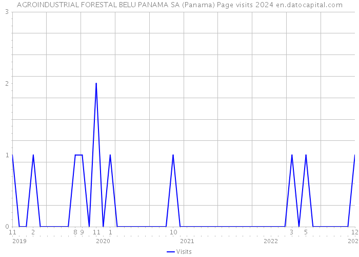 AGROINDUSTRIAL FORESTAL BELU PANAMA SA (Panama) Page visits 2024 