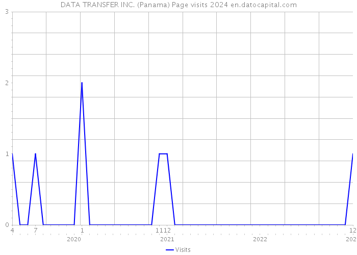 DATA TRANSFER INC. (Panama) Page visits 2024 