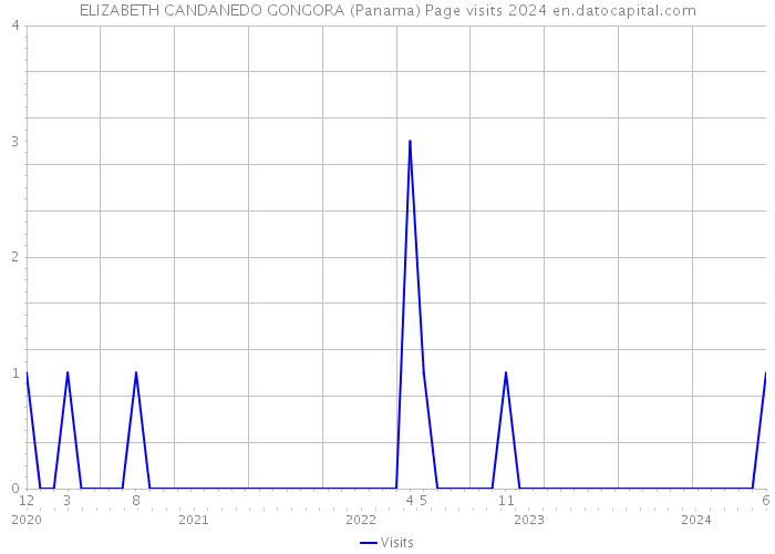 ELIZABETH CANDANEDO GONGORA (Panama) Page visits 2024 