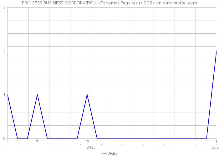 PRINCESS BUSINESS CORPORATION. (Panama) Page visits 2024 