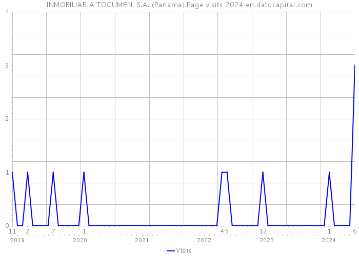 INMOBILIARIA TOCUMEN, S.A. (Panama) Page visits 2024 