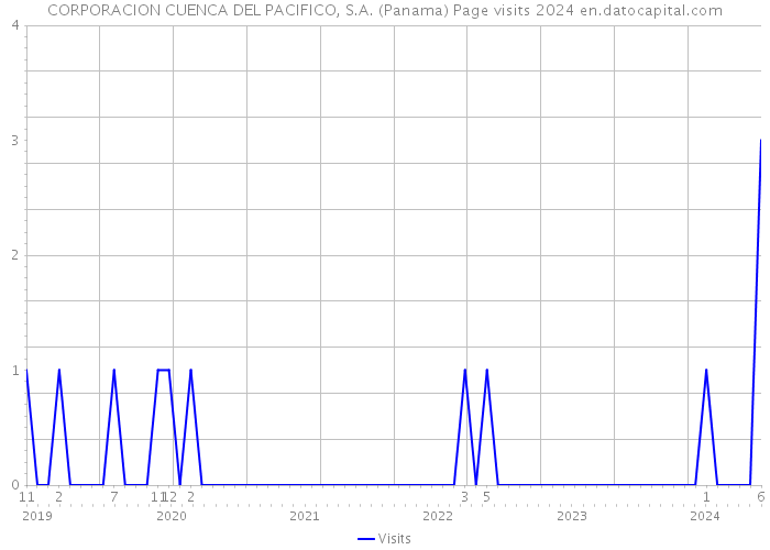 CORPORACION CUENCA DEL PACIFICO, S.A. (Panama) Page visits 2024 