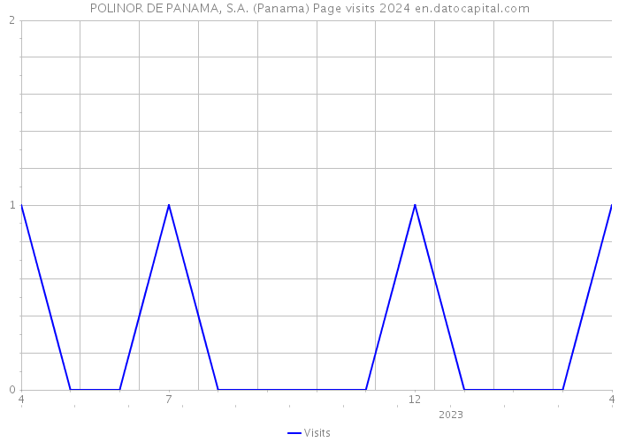 POLINOR DE PANAMA, S.A. (Panama) Page visits 2024 
