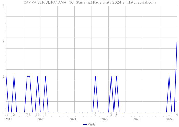 CAPIRA SUR DE PANAMA INC. (Panama) Page visits 2024 