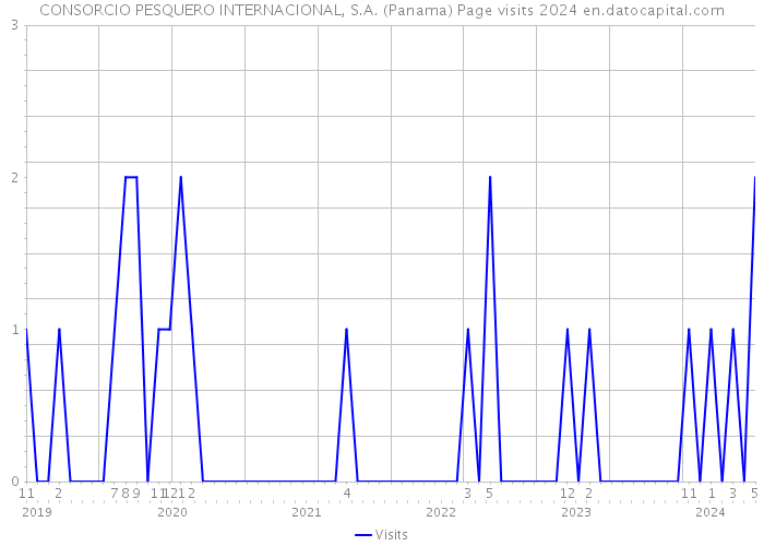 CONSORCIO PESQUERO INTERNACIONAL, S.A. (Panama) Page visits 2024 