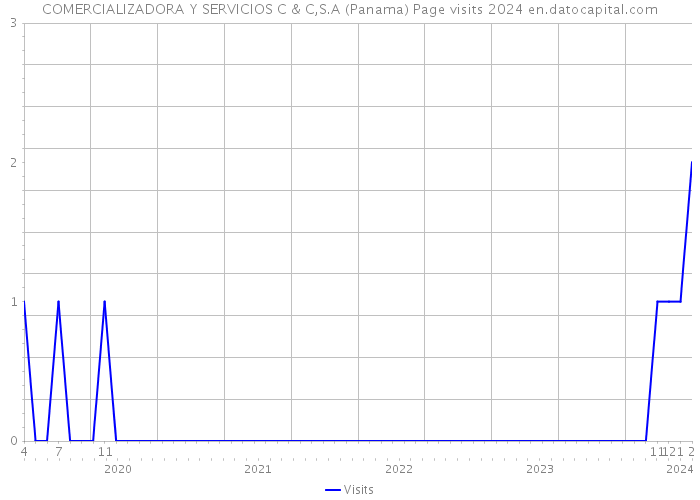 COMERCIALIZADORA Y SERVICIOS C & C,S.A (Panama) Page visits 2024 