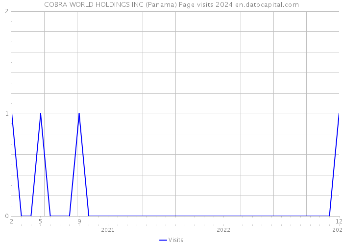 COBRA WORLD HOLDINGS INC (Panama) Page visits 2024 