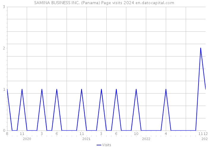 SAMINA BUSINESS INC. (Panama) Page visits 2024 