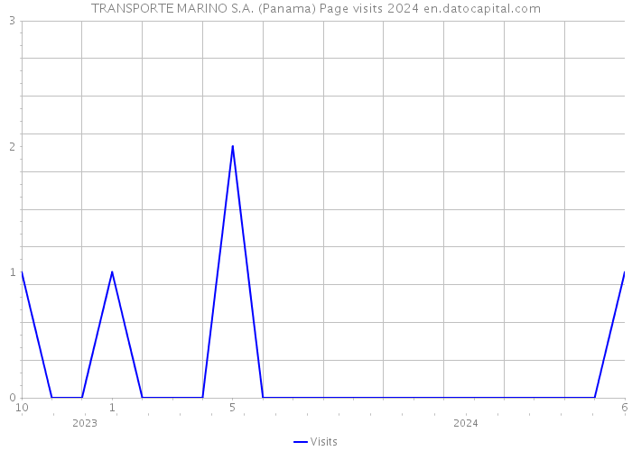 TRANSPORTE MARINO S.A. (Panama) Page visits 2024 