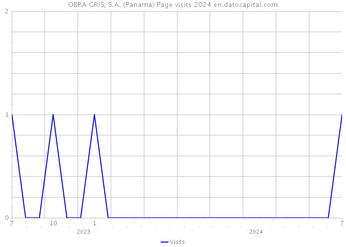 OBRA GRIS, S.A. (Panama) Page visits 2024 