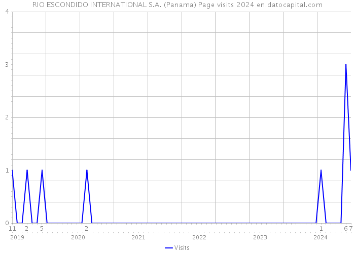 RIO ESCONDIDO INTERNATIONAL S.A. (Panama) Page visits 2024 