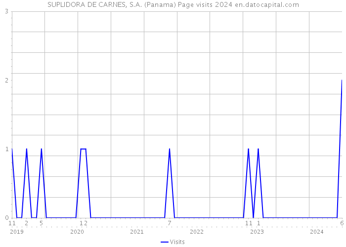 SUPLIDORA DE CARNES, S.A. (Panama) Page visits 2024 