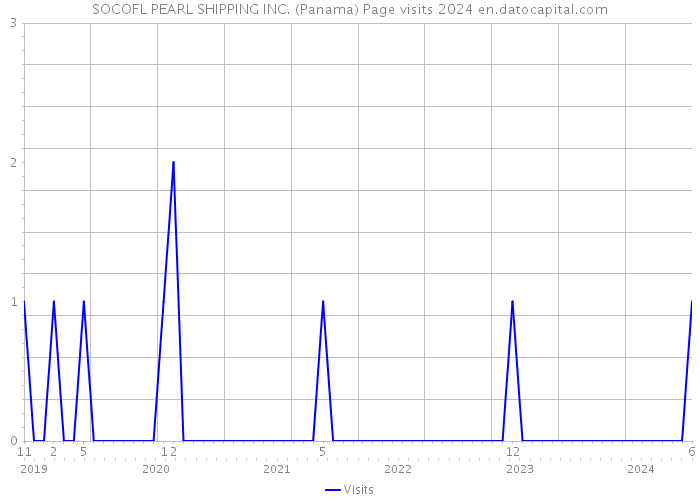 SOCOFL PEARL SHIPPING INC. (Panama) Page visits 2024 