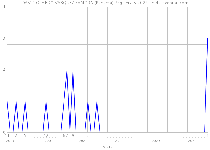 DAVID OLMEDO VASQUEZ ZAMORA (Panama) Page visits 2024 