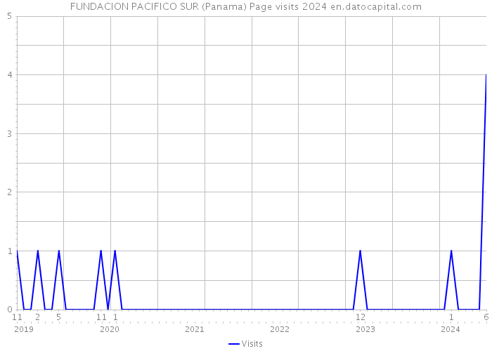 FUNDACION PACIFICO SUR (Panama) Page visits 2024 