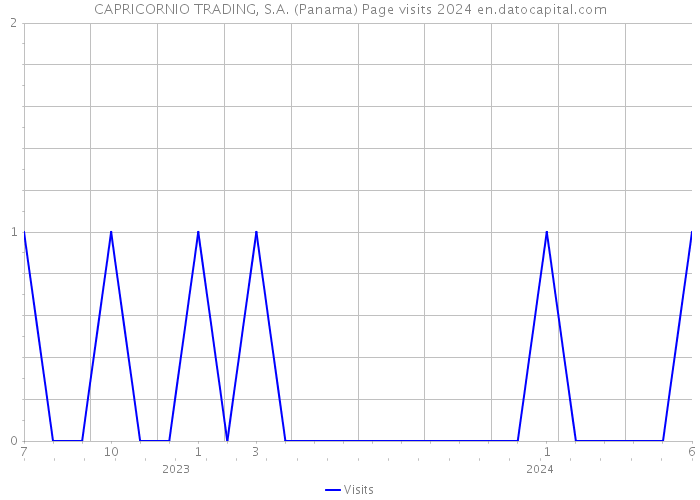 CAPRICORNIO TRADING, S.A. (Panama) Page visits 2024 