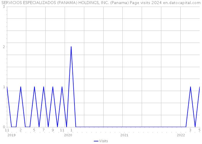SERVICIOS ESPECIALIZADOS (PANAMA) HOLDINGS, INC. (Panama) Page visits 2024 