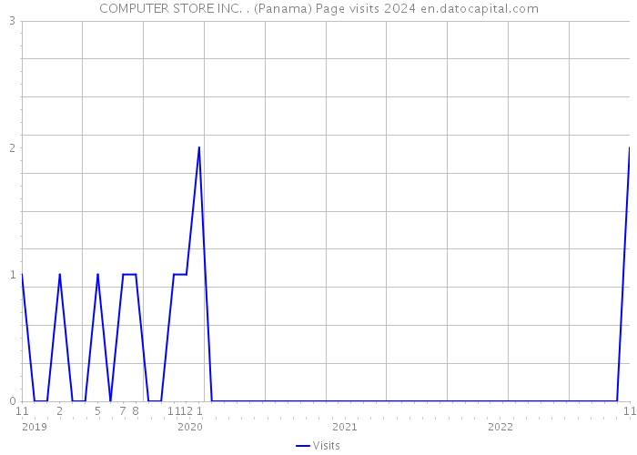 COMPUTER STORE INC. . (Panama) Page visits 2024 