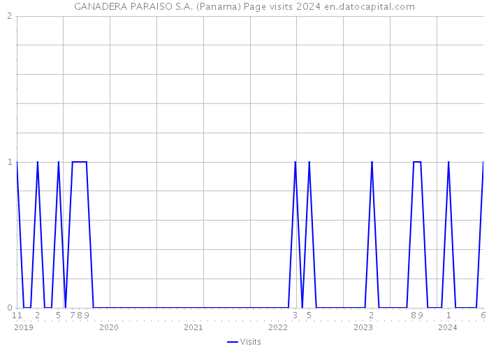 GANADERA PARAISO S.A. (Panama) Page visits 2024 