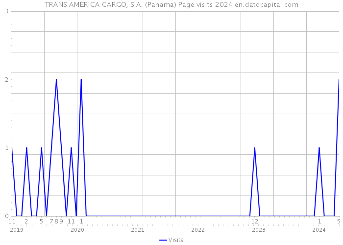 TRANS AMERICA CARGO, S.A. (Panama) Page visits 2024 