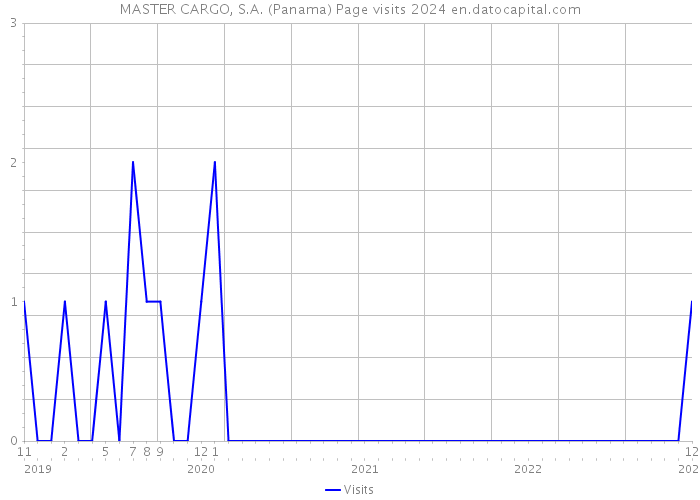 MASTER CARGO, S.A. (Panama) Page visits 2024 