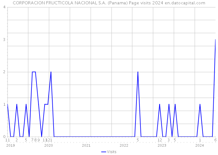 CORPORACION FRUCTICOLA NACIONAL S.A. (Panama) Page visits 2024 