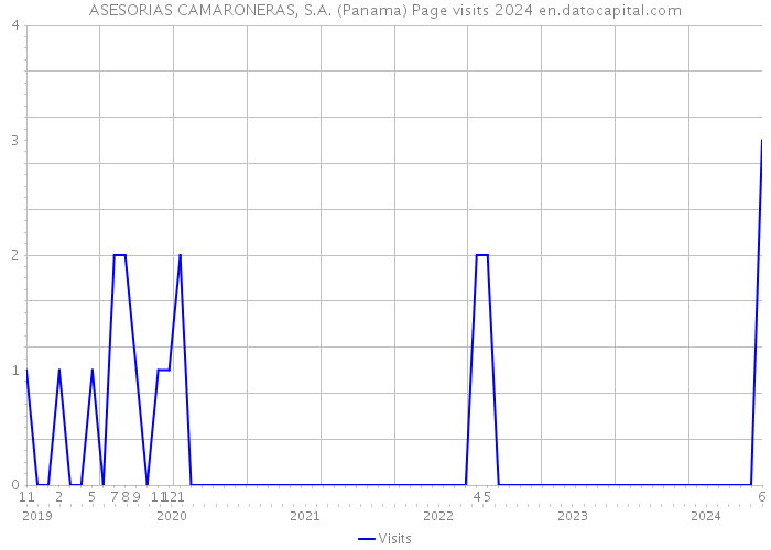 ASESORIAS CAMARONERAS, S.A. (Panama) Page visits 2024 