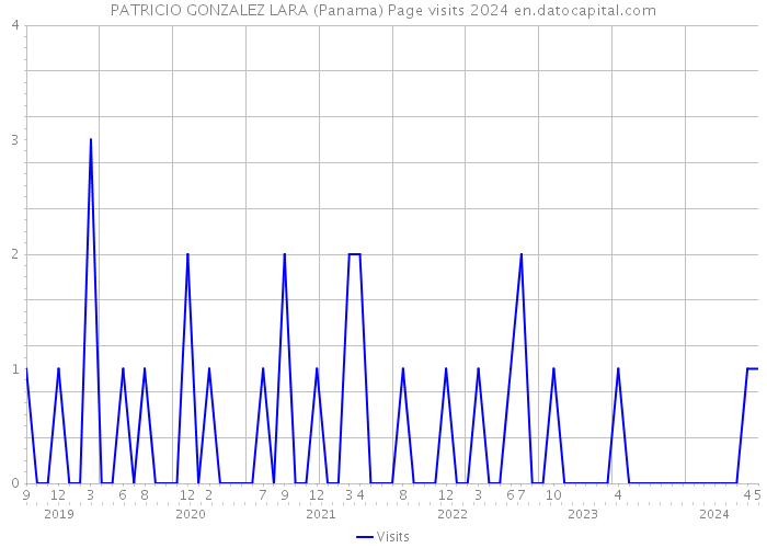 PATRICIO GONZALEZ LARA (Panama) Page visits 2024 