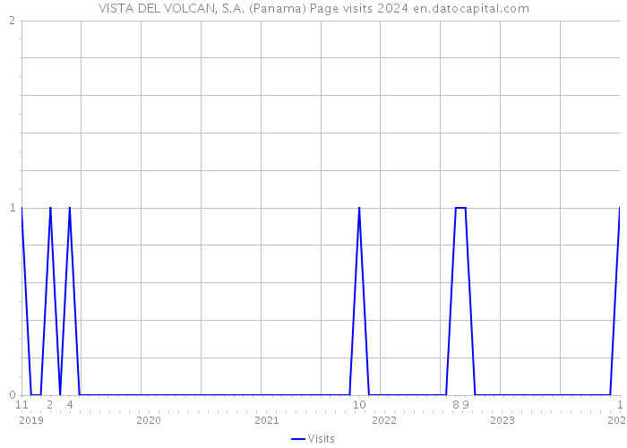 VISTA DEL VOLCAN, S.A. (Panama) Page visits 2024 