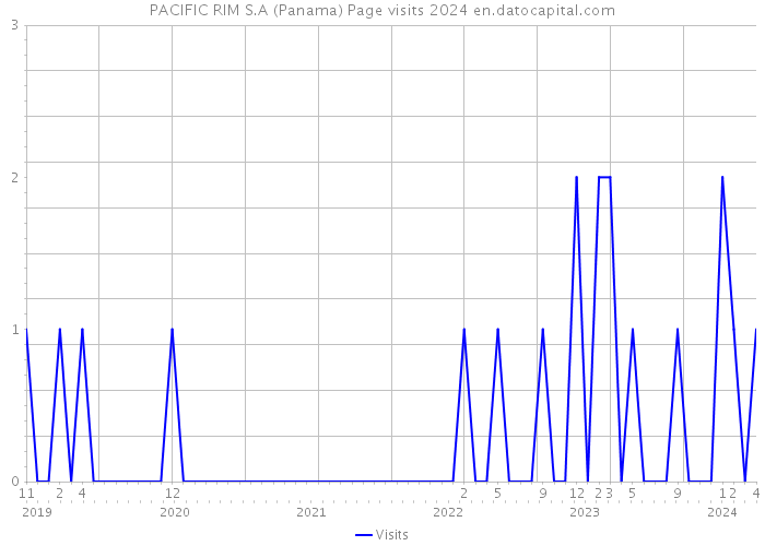 PACIFIC RIM S.A (Panama) Page visits 2024 