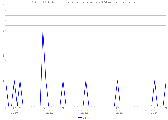RICARDO CABALEIRO (Panama) Page visits 2024 