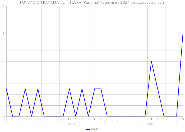 FUNDACION PANAMA TE INTEGRA (Panama) Page visits 2024 