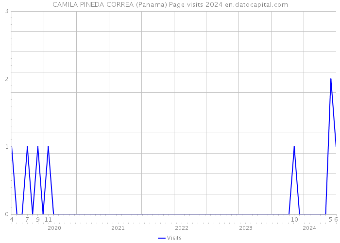 CAMILA PINEDA CORREA (Panama) Page visits 2024 