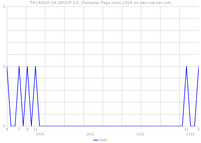 TAGANGA CA GROUP S.A. (Panama) Page visits 2024 