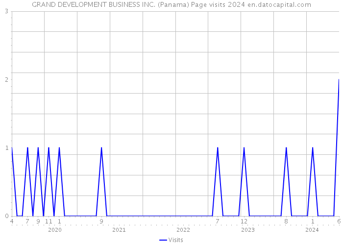 GRAND DEVELOPMENT BUSINESS INC. (Panama) Page visits 2024 