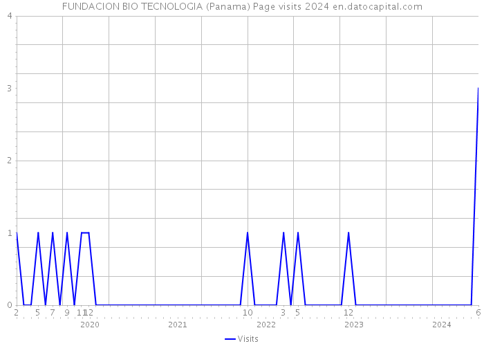 FUNDACION BIO TECNOLOGIA (Panama) Page visits 2024 