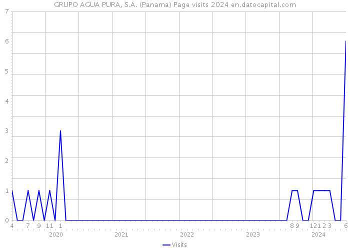 GRUPO AGUA PURA, S.A. (Panama) Page visits 2024 