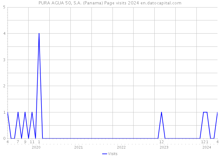 PURA AGUA 50, S.A. (Panama) Page visits 2024 